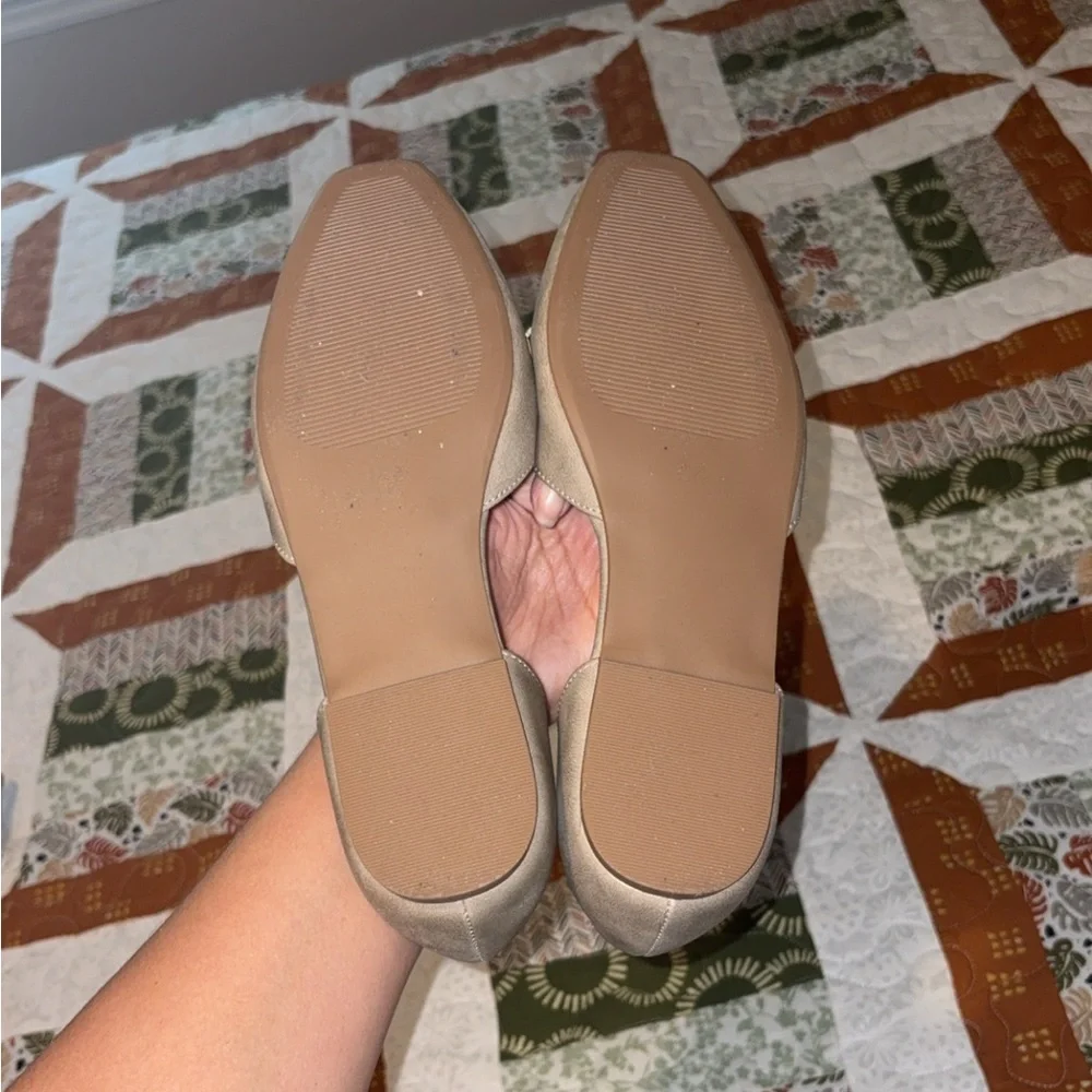 Isaac Mizrahi Tan Flats Classic Suede Loafers - Picture 2 of 3